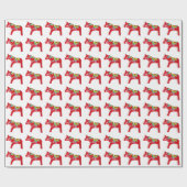 Dala Horse Wrapping Papper Cadeaupapier (Vlak)