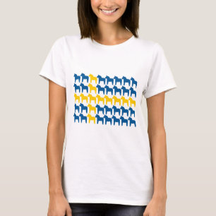 Dala Horse Zweden vlag T-shirt