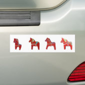 Dala Horses Bumpersticker (Op auto)