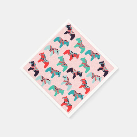 Dala Horses Papieren servetten (Hoek)