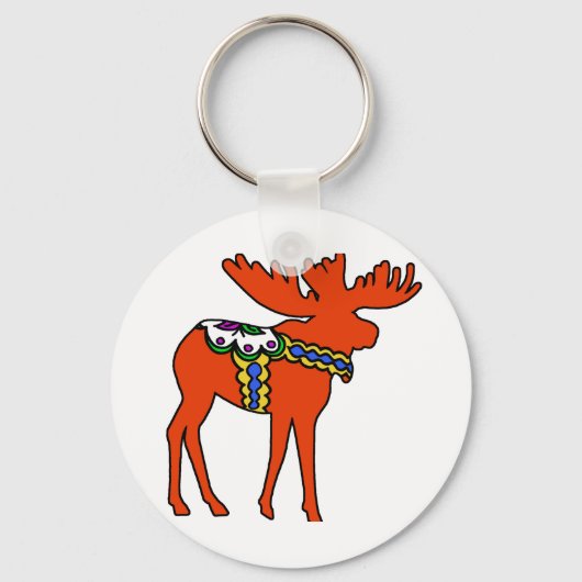 Dala Moose Sleutelhanger (Voorkant)