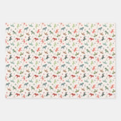 Dala nordique de Noël Horse Enveloppement Feuilles (Devant)