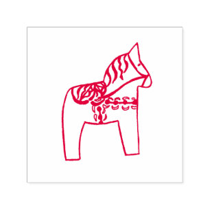 Dala Paard Zelfinkt Stempel