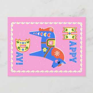 Dala paarden ansichtkaart briefkaart