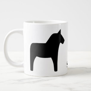 Dala suédois Cheval Black Spécialité Mug