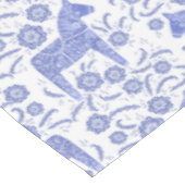 Dala suédoise Cheval Nappe bleu et blanc (Angle)