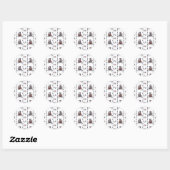 Dala W - Stickers ronds pour la papeterie (Feuille)