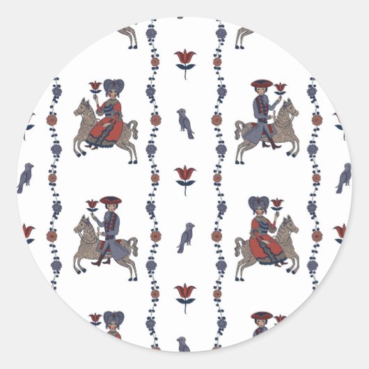 Dala W - Stickers ronds pour la papeterie (Devant)