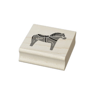 Dalah paard ontwerp/silhouet/patroon rubberstempel