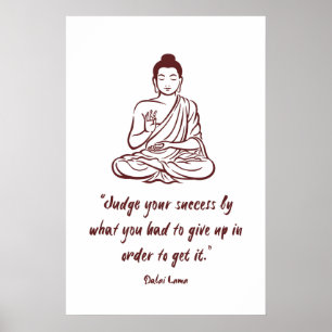 Dalai Lama Citaat Kunstprint Boeddhistische Spirit Poster