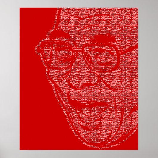 Dalai Lama Disobey glimlachend Poster (Voorkant)