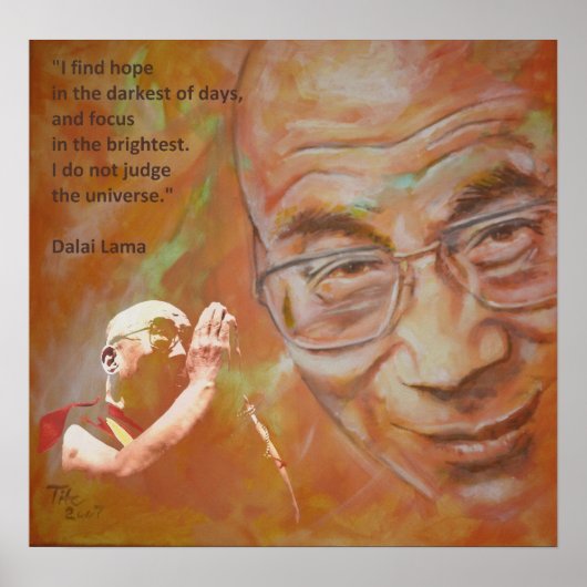 Dalai Lama - Hope Poster (Voorkant)