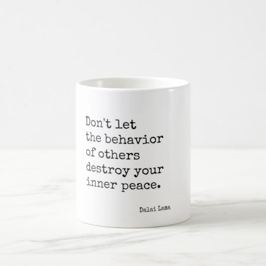 Dalai Lama Inner Peace Quote Koffiemok (Center)