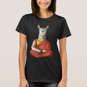 Dalai Lama Mediterende Alpaca Boeddhistische Lama T-shirt