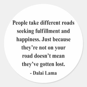 Dalai Lama Quote 1A Ronde Sticker