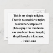 dalai lama quote 6a briefkaart (Voorkant / Achterkant)