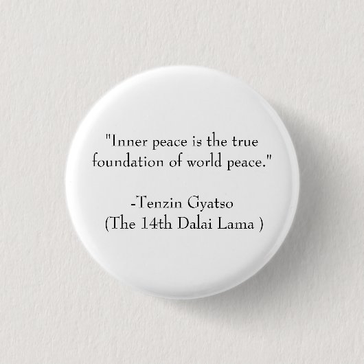 Dalai Lama, quote knop Ronde Button 3,2 Cm (Voorkant)