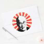 Dalai Lama Ronde Sticker (Envelop)