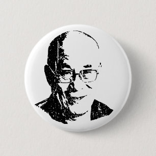 Dalai Lama T-shirt Ronde Button 5,7 Cm