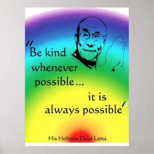 Dalai Lama: Wees aardig Poster
