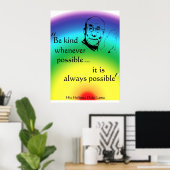 Dalai Lama: Wees aardig Poster (Thuiskantoor)