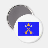 Dalarnas län vlag magneet (Voorkant / Achterkant)