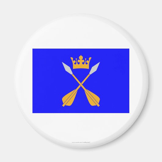 Dalarnas län vlag magneet (Voorkant)