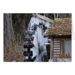 Dalby Waterwiel, bevroren