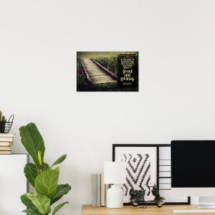 Dale Carnegie Inspirerend quote "Get Busy" Poster