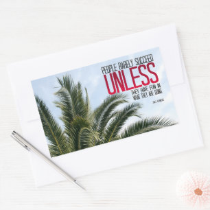 Dale Carnegie Inspirerend Quote "Veel plezier" Rechthoekige Sticker