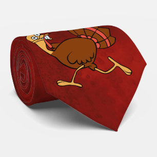 Dale Crazy Turkey Thanksgiving Rood Stropdas