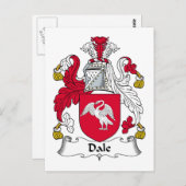 Dale Family Crest Briefkaart (Voorkant / Achterkant)