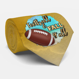 Dale Football & Herfst Y-all op gele Stropdas
