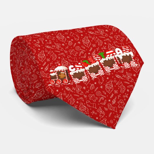 Dale kersttrein met Collectie kerstmis Stropdas (Opgerold)
