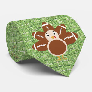 Dale Voetbal Kalkoen Groen Thanksgiving Stropdas