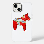 Dalecarlistisch paard Case-Mate iPhone case (Achterkant)