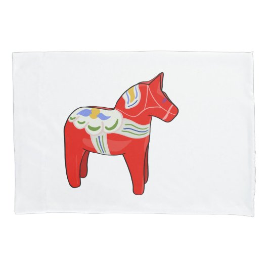 Dalecarlistisch paard kussensloop (Voorkant)