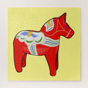 Dalecarlistisch paard legpuzzel