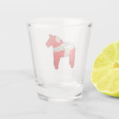 Dalecarlistisch paard shot glas (Achterkant)