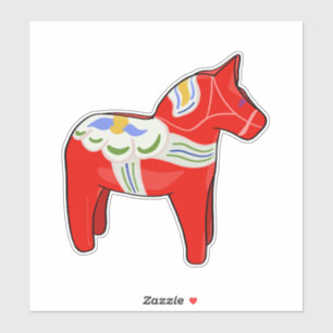Dalecarlistisch paard sticker