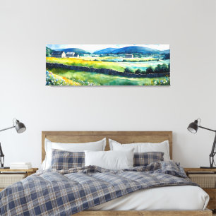 "Dalehaven" Breed landschap Yorkshire Dales Scène Canvas Afdruk