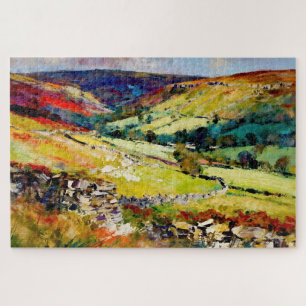 Dales in Bloom: een landschap in Yorkshire Legpuzzel