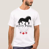 Dales pony, een zeldzaam Brits ontwerp T-shirt (Voorkant)
