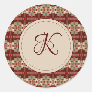 Daley w/Initiaal Envelope Seal Ronde Sticker