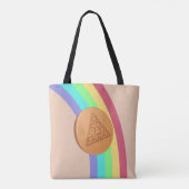 Dalgona-kleurenspectrum Snoep Tote Tas (Achterkant)