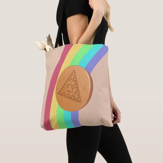 Dalgona-kleurenspectrum Snoep Tote Tas (Dichtbij)