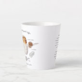 Dalgona Lover | Mug en latte monogramme (Devant)