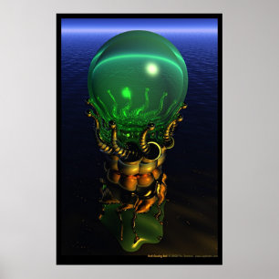 Dali Gazing Ball Poster