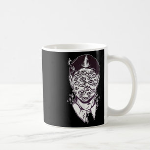Dali Surreal - Noir Retro Eyes On Face Tattoo Art Koffiemok