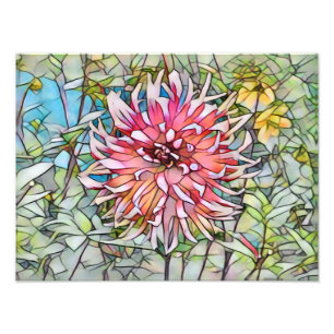DALIA-BLOEM FOTO AFDRUK